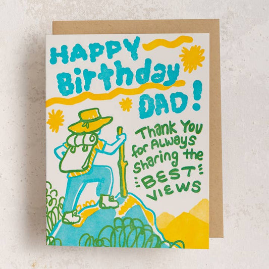 Best Views Birthday Dad Card