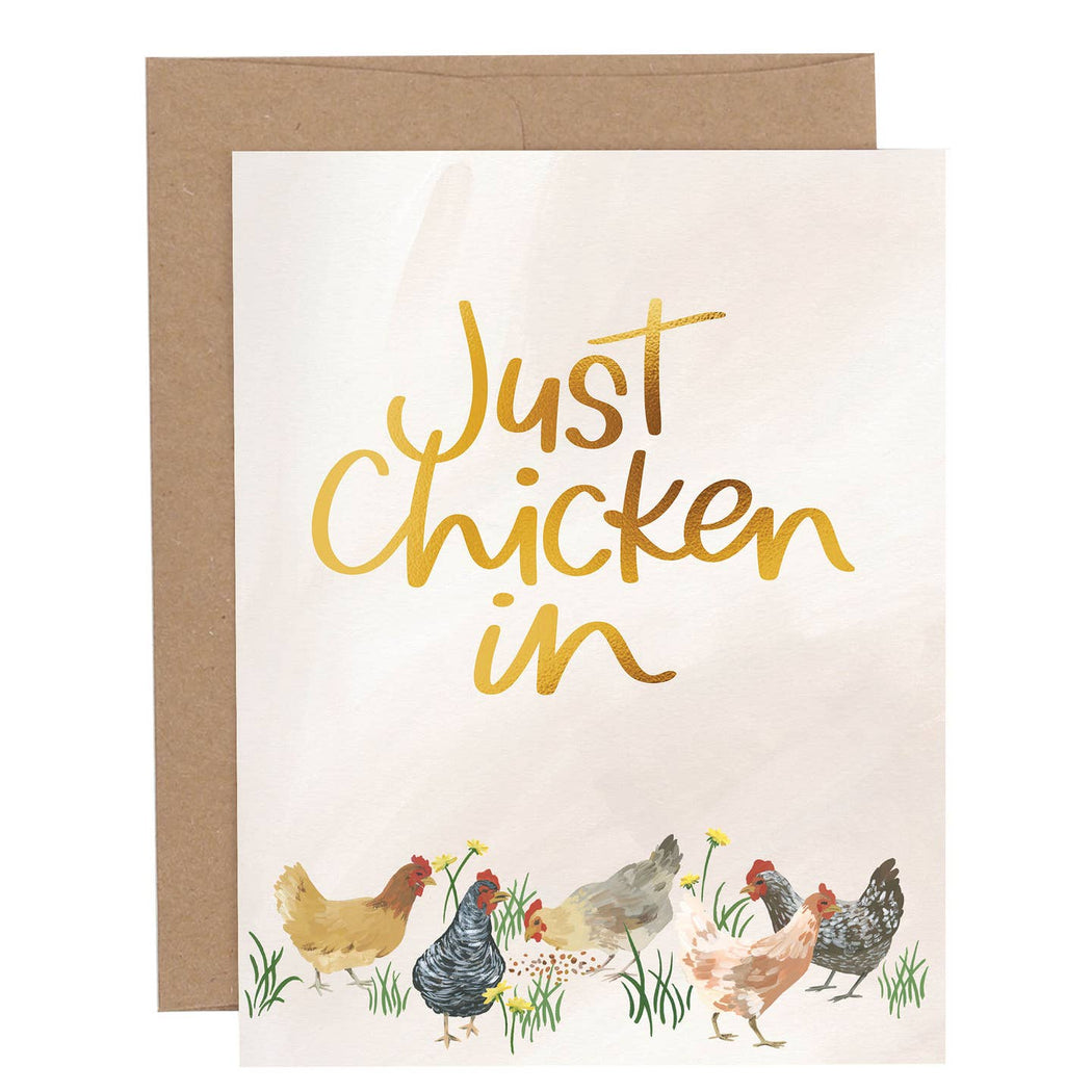 Just Chicken In Card