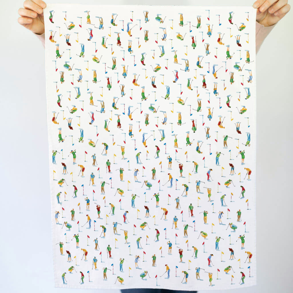 Tiny Golfers Tea Towel