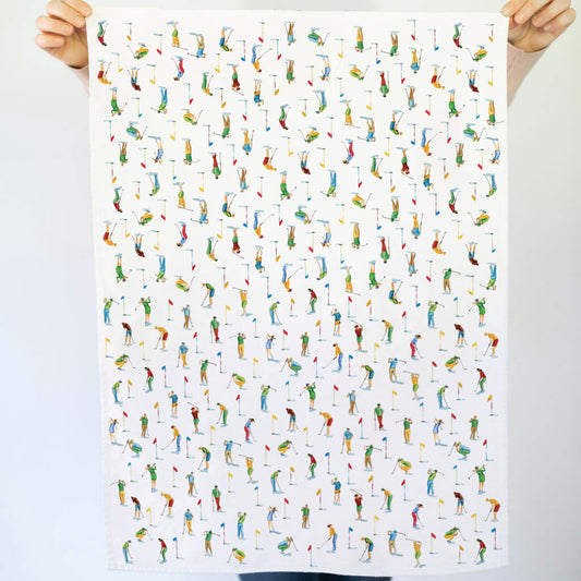 Tiny Golfers Tea Towel