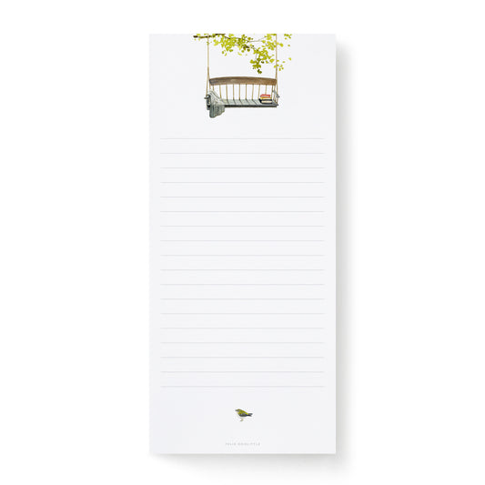 Swinging Bench Notepad