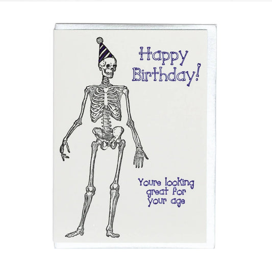 Skeleton Birthday Card