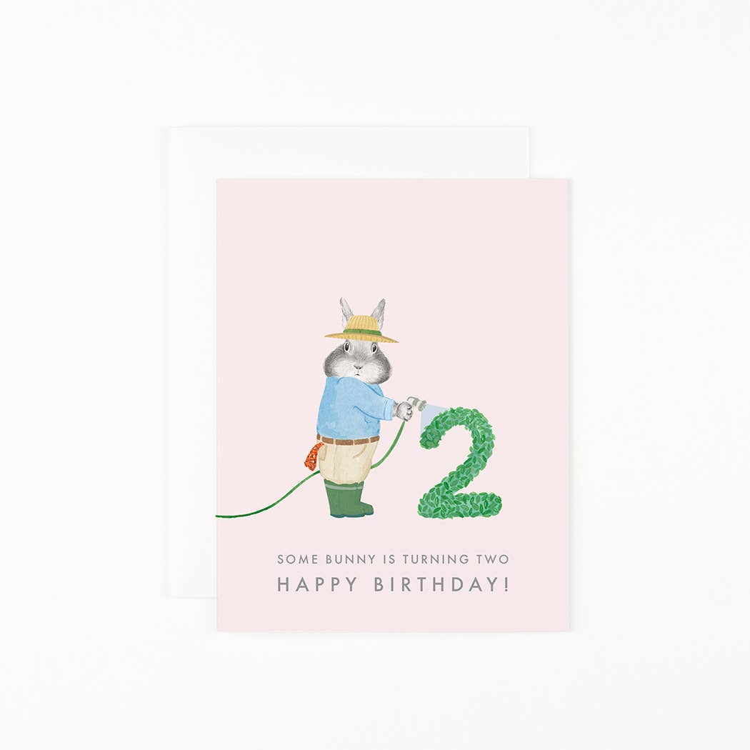 Some Bunny is Turning 2 Birthday Card