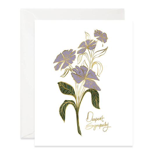 Deepest Sympathy Weeping Florals Card