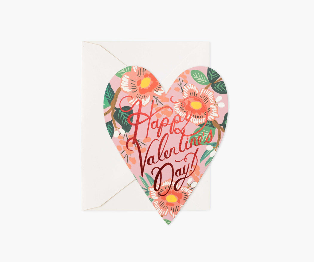 Diecut Heart Valentines Day Card