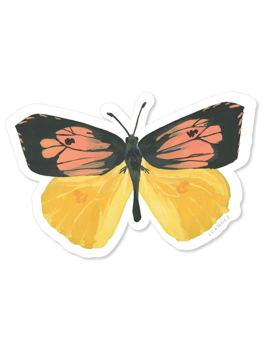 Dogface Butterfly Sticker