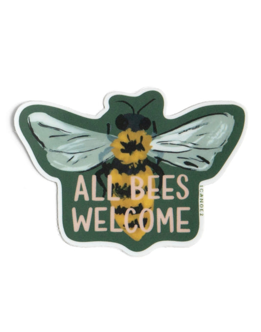 All Bees Welcome Sticker