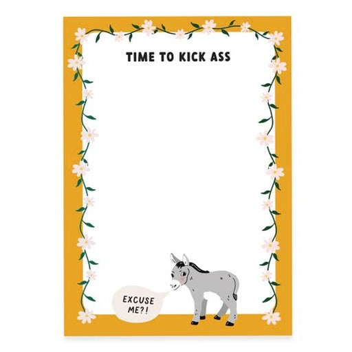 Time to Kick Ass Donkey Notepad