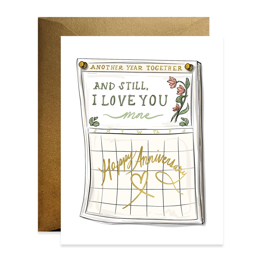 Calendar Anniversary Still Love Card