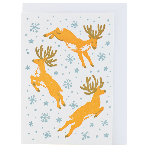 Reindeer Holiday Mini Blank Cards