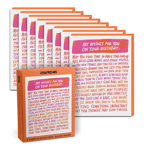 Wishes for Your Birthday Card, Box of 8