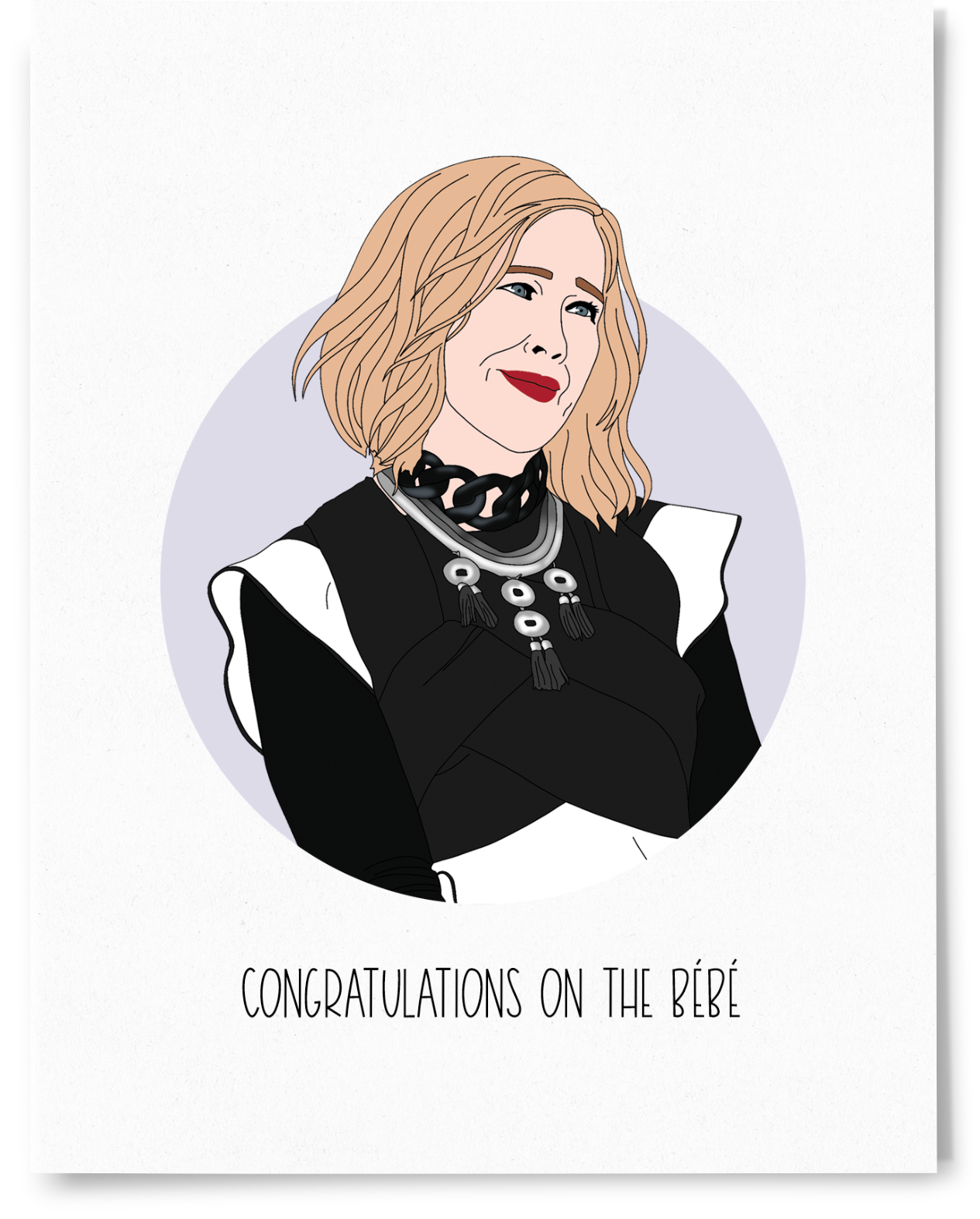 Schitts Creek Moira Congratulations on the Bebe Card