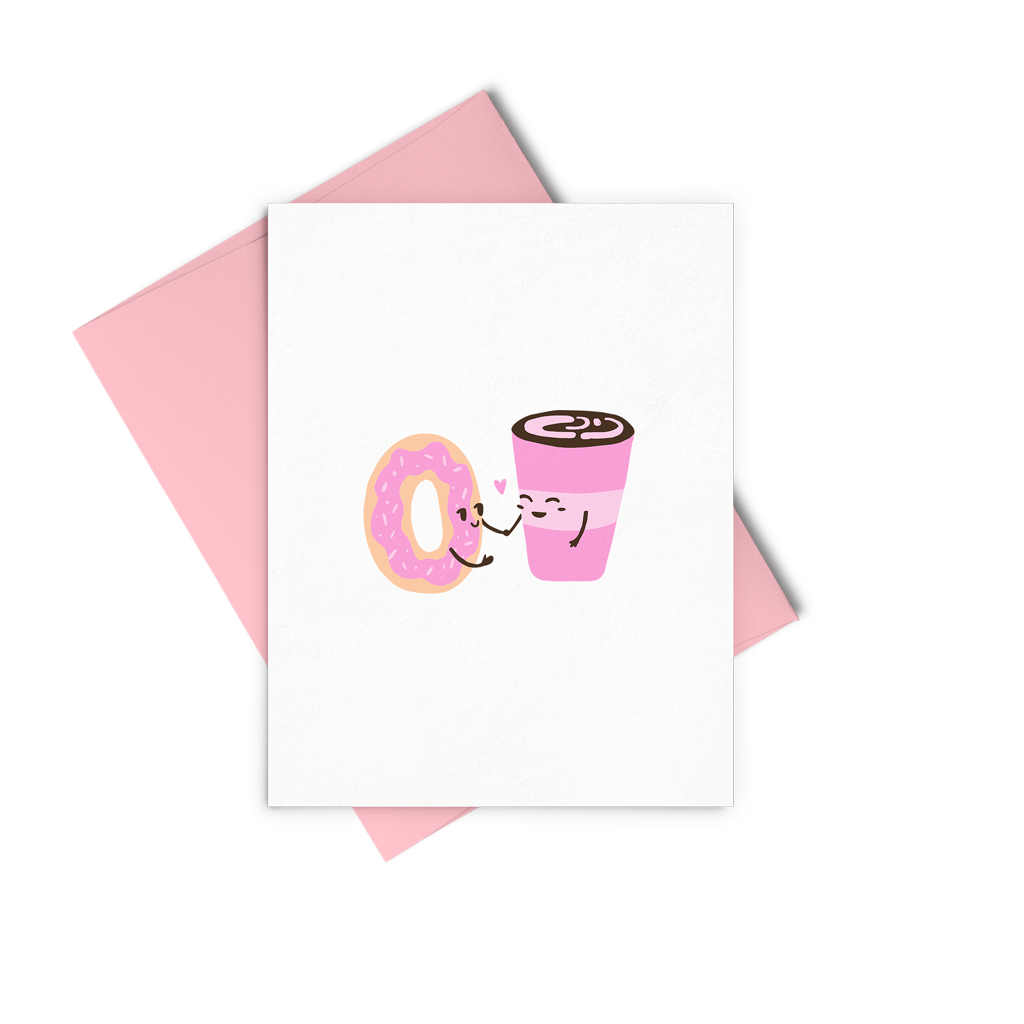 Donut Coffee Love Card