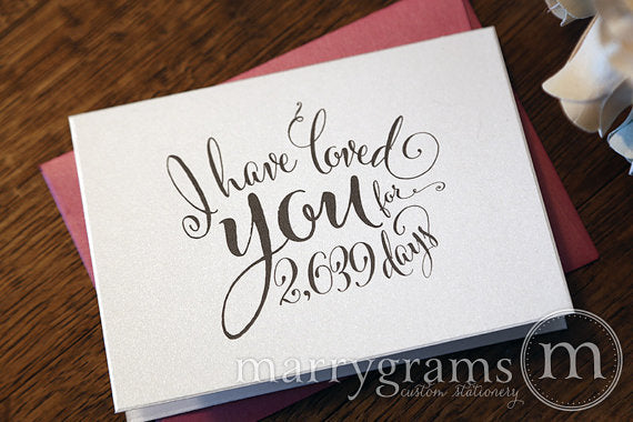 I Have Loved You For Number of Days Card Whimsical Style