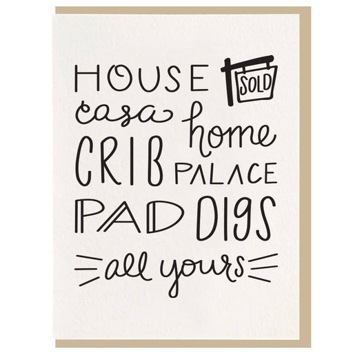House Casa Crib Palace Pad Digs All Yours Home Card