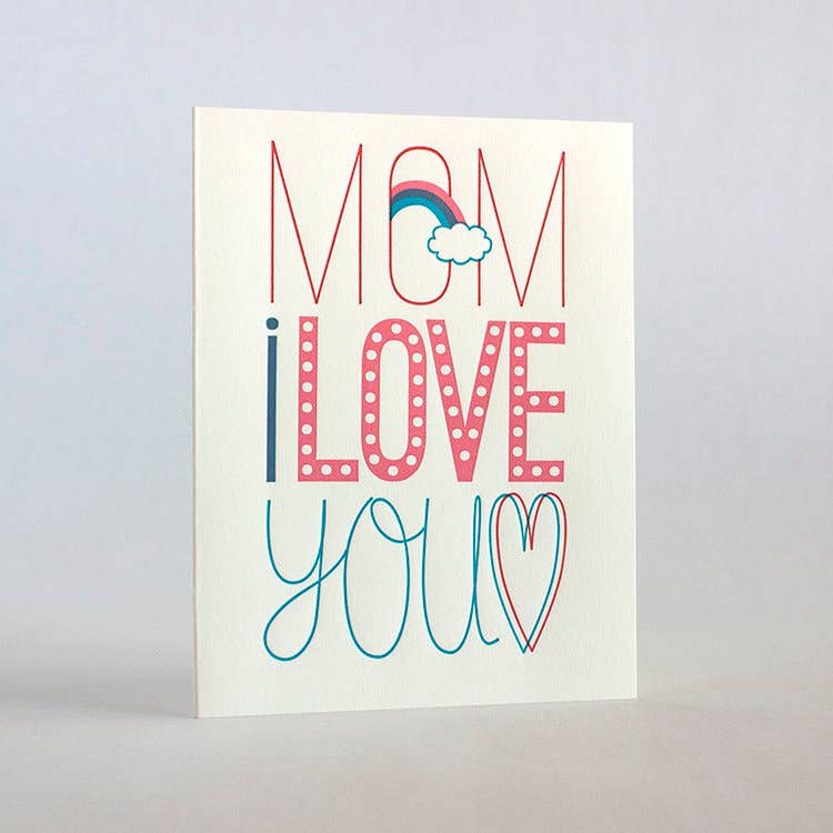 Mom Fun Fonts I Love You Card