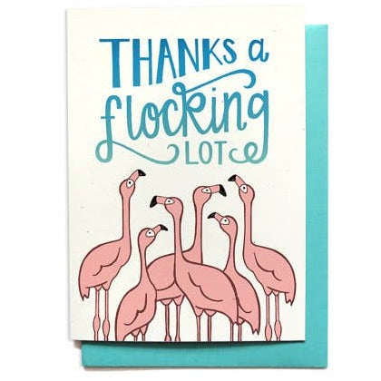 Thanks a Flocking Lot Flamingo Card