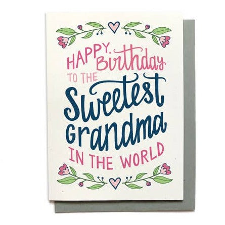 Sweetest Grandma Birthday Card