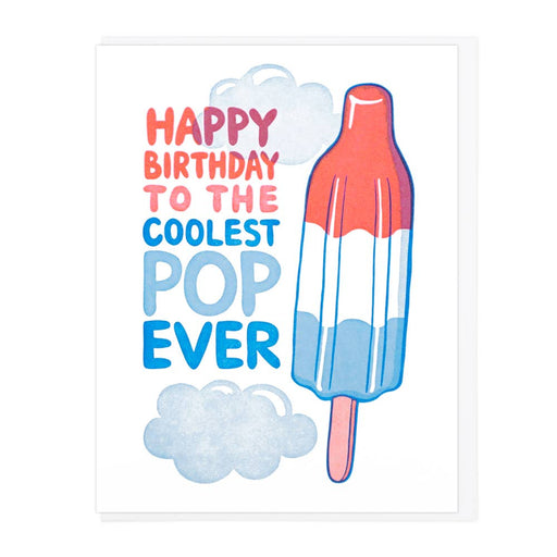 Coolest Pop Birthday Popsicle Dad Card
