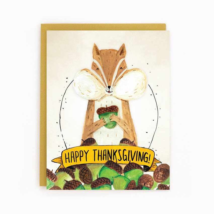 Thanksgiving Chipmunk Card