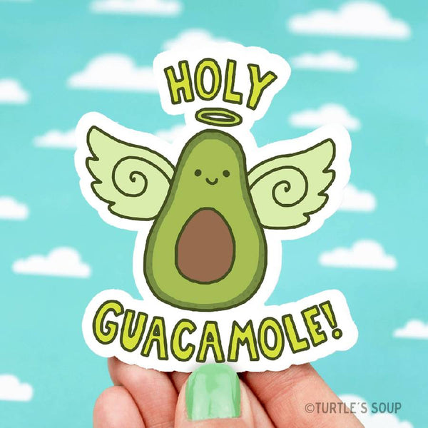 Holy Guacamole Avocado Vinyl Sticker