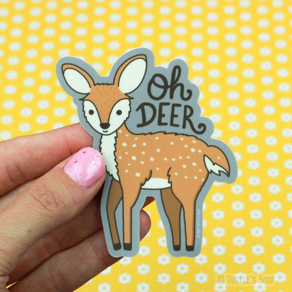 Oh Deer Vinyl Sticker