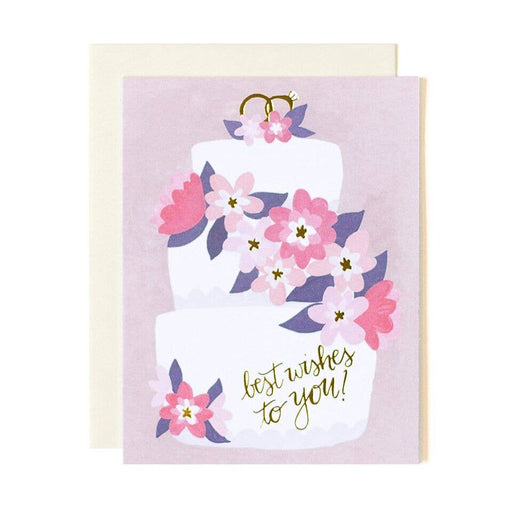 Best Wishes to You Wedding Cake Card