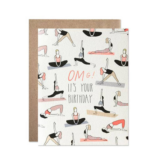 Yoga OMg Its Your Birthday Card