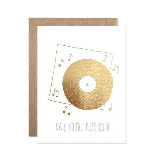 Dad Youre Pure Gold Record Card