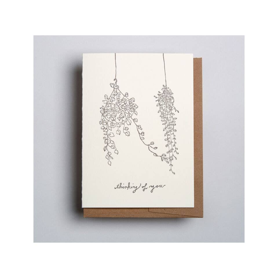 Thinking of You Plant Hanging Card