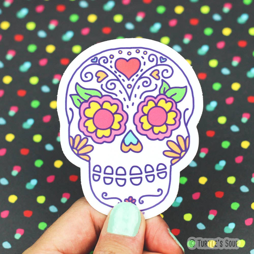 Sugar Skull Vinyl Sticker