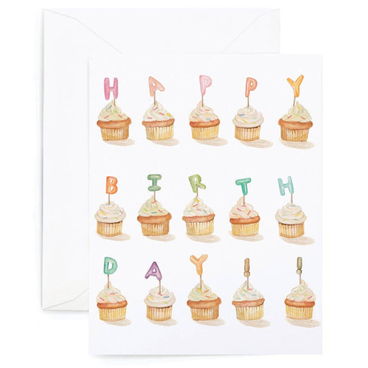 Cupcakes Happy Birthday Card