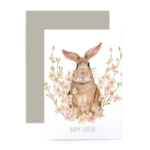 Happy Easter Spring Bunny Card