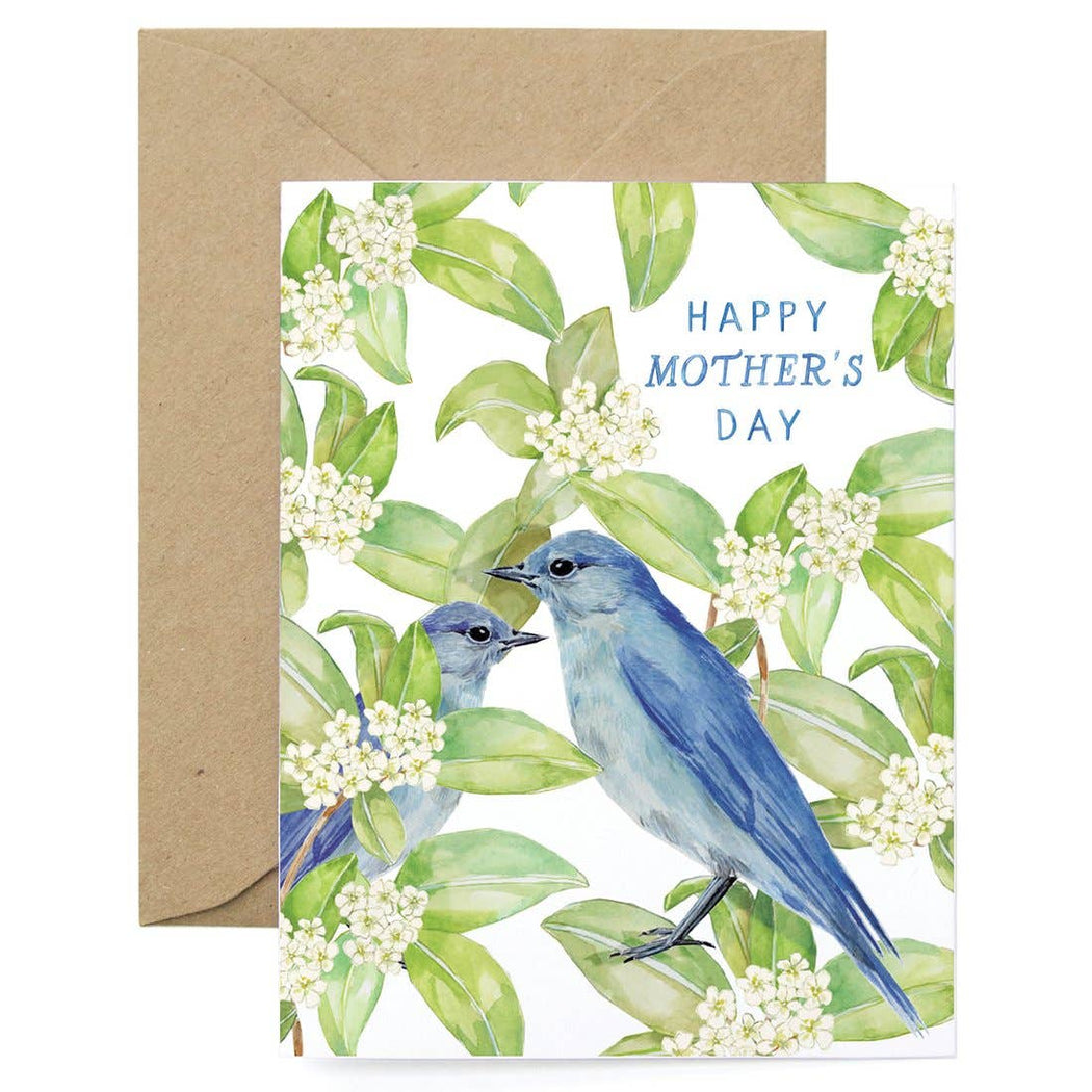 Bluebirds Happy Mothers Day Card