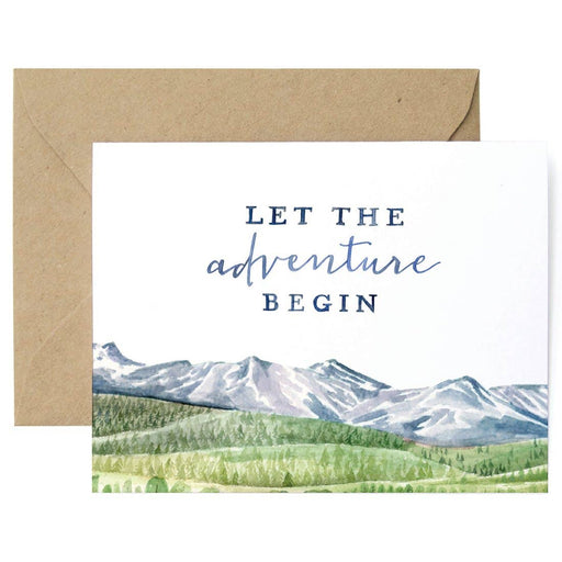 Let The Adventure Begin Mountains Card