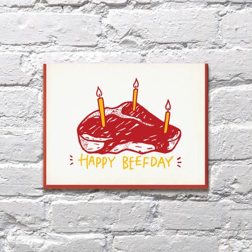 Beef Day Steak Birthday Card