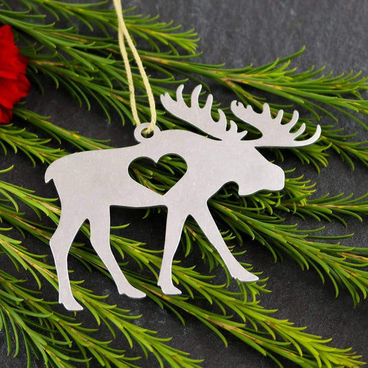 Moose Metal Ornament