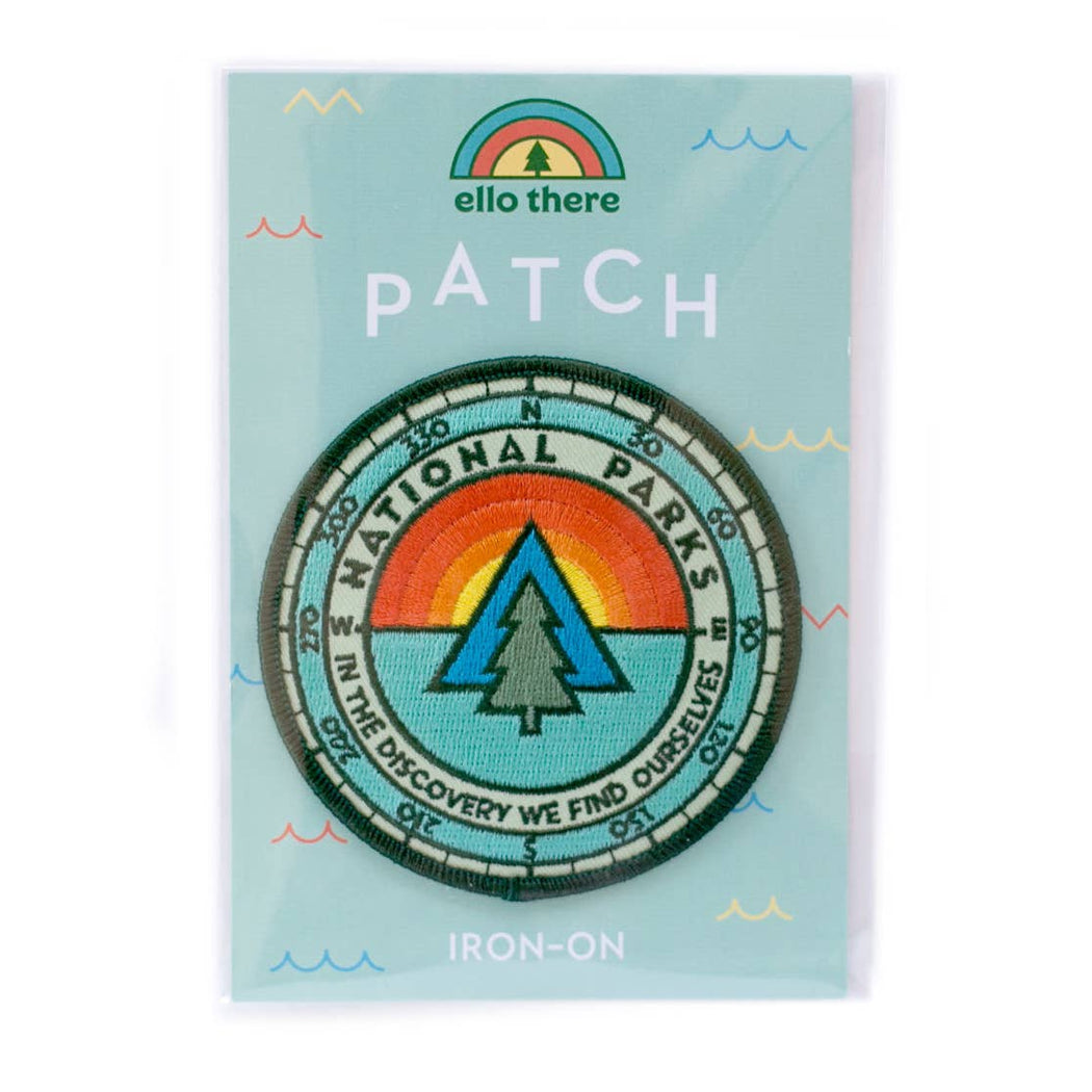 National Park Compass Sunrise Embroidered Patch