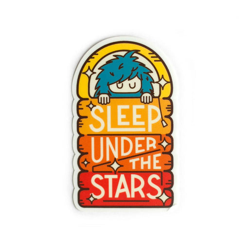 Bigfoot Sleep Under the Stars Vinyl Sticker