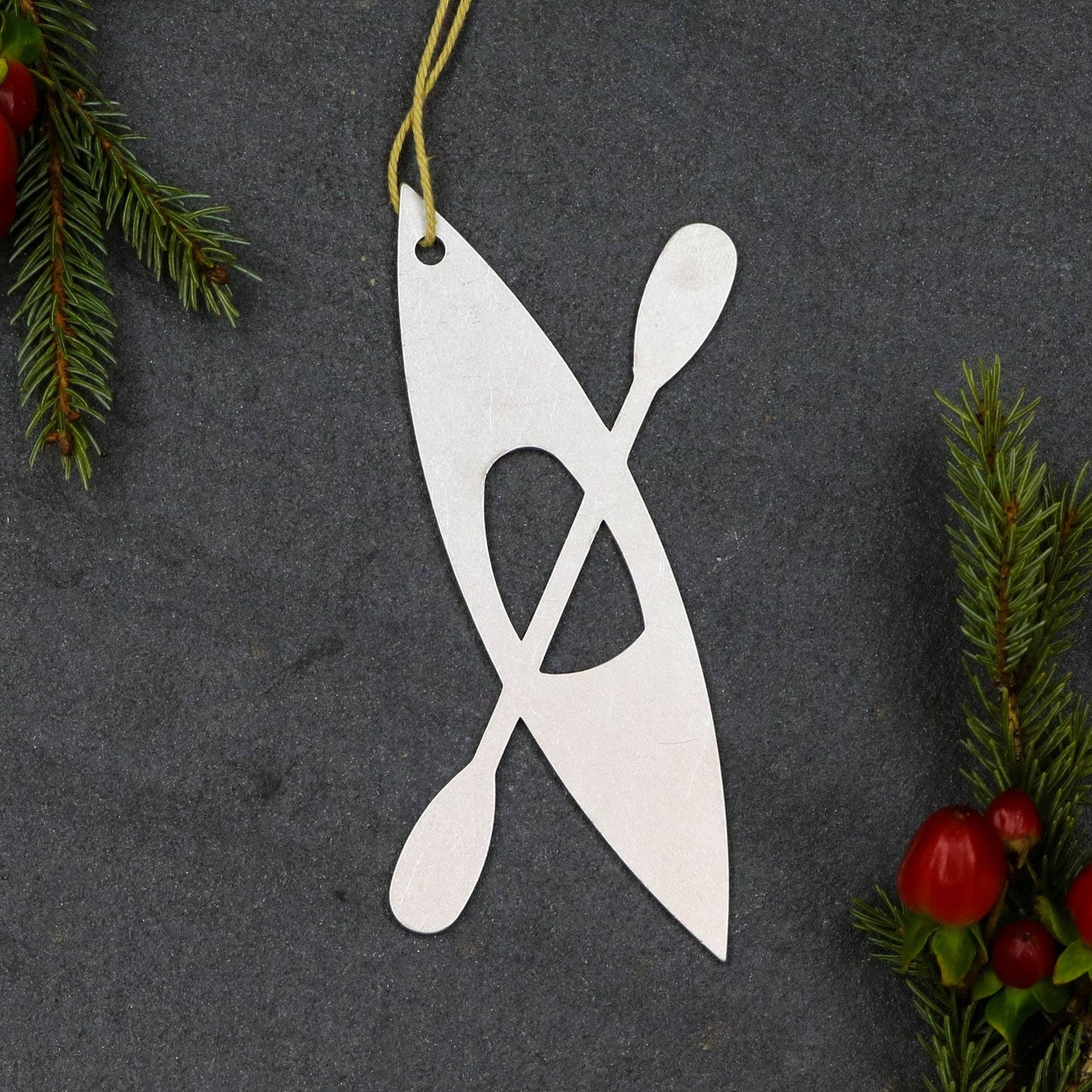 Kayak Metal Ornament