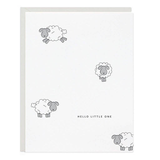 Hello Little One Sheep Card