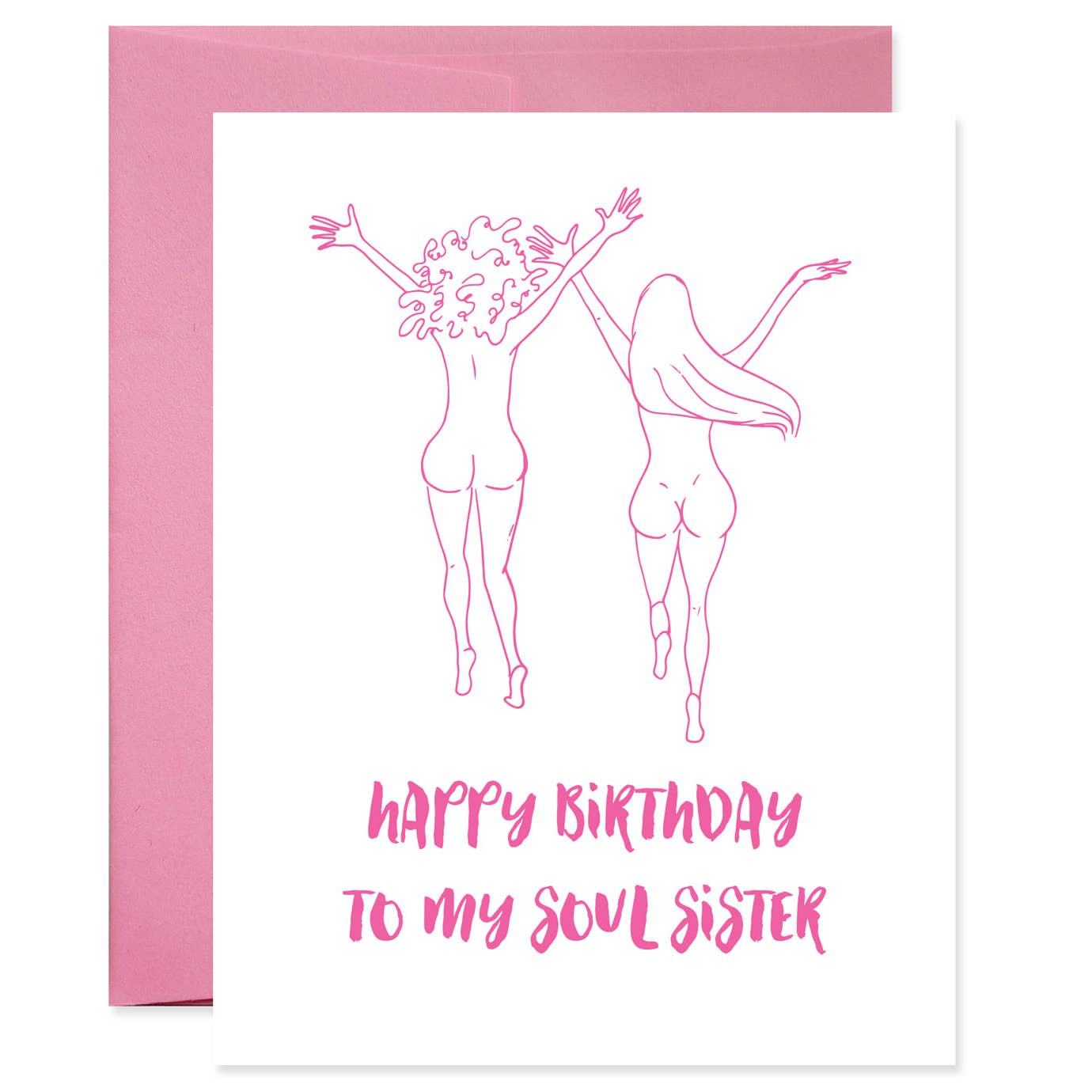 Soul Sister Naked Birthday Card