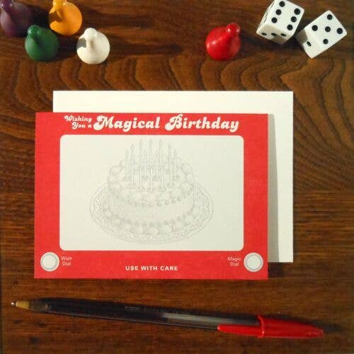 Etch A Sketch Magical Birthday Card