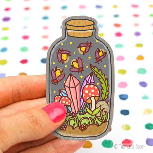 Firefly Terrarium Vinyl Sticker