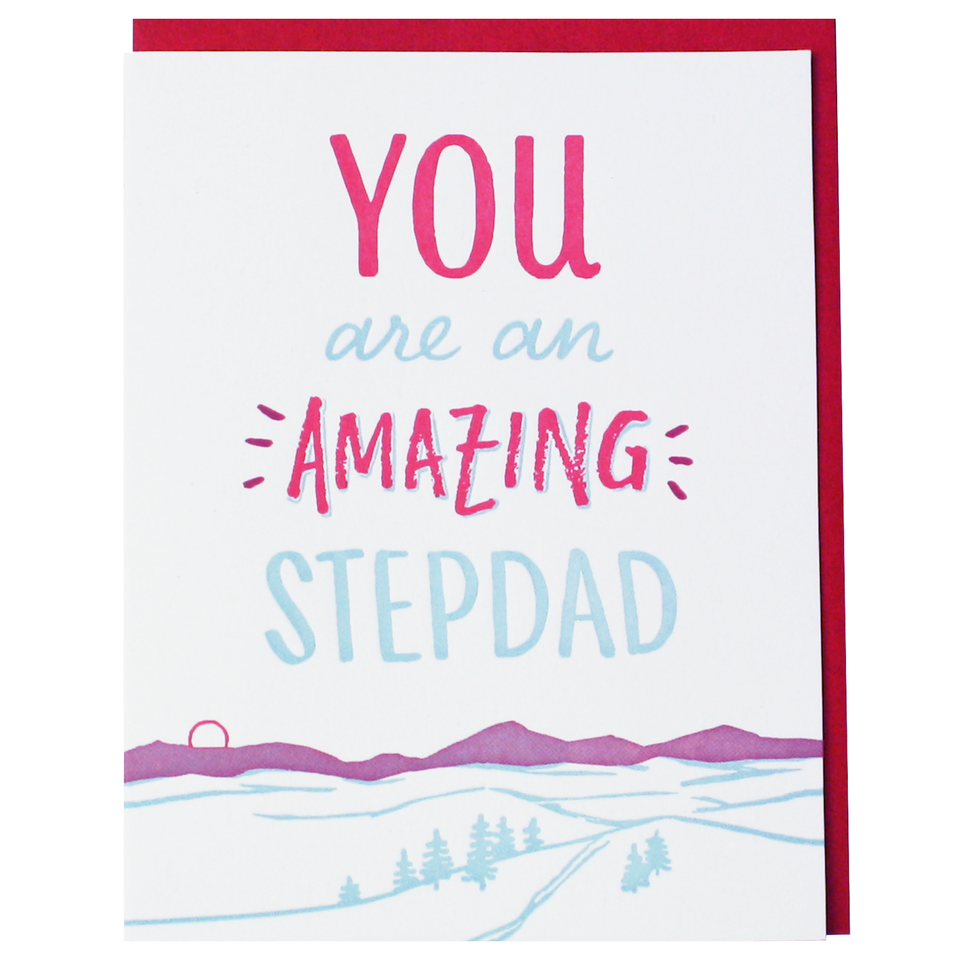 Mountain Amazing Stepdad Card
