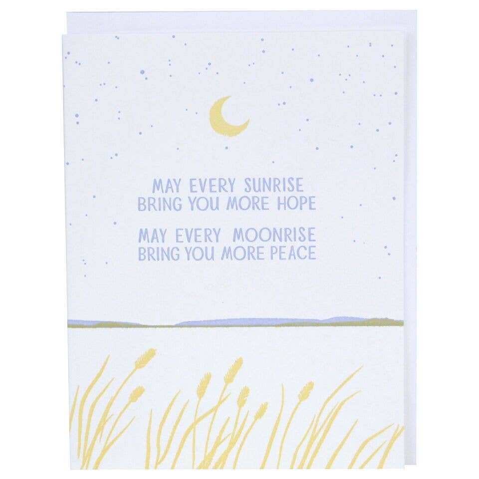 Sunrise Hope Peace Quote Sympathy Card