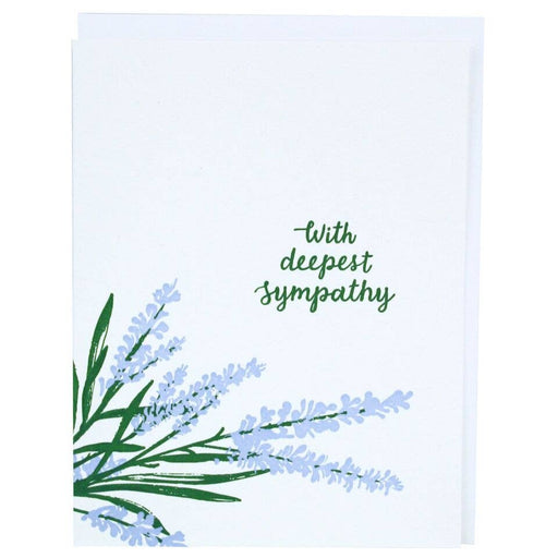 Lavender With Deepest Sympathy Card