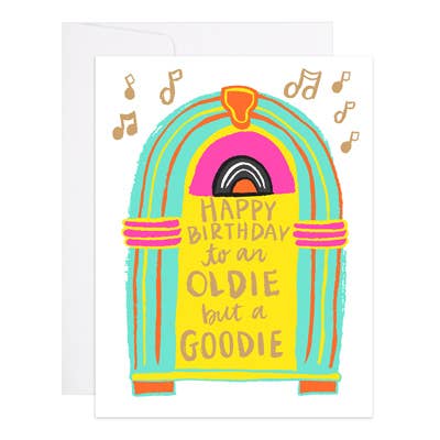 Oldie but a Goodie Jukebox Birthday Card