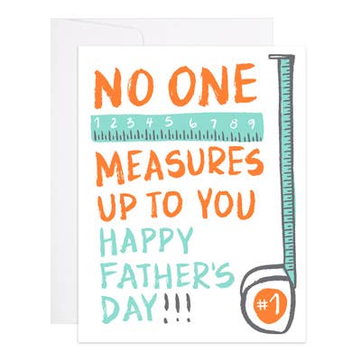 No One Measures Up Tape Tool Fathers Day Card