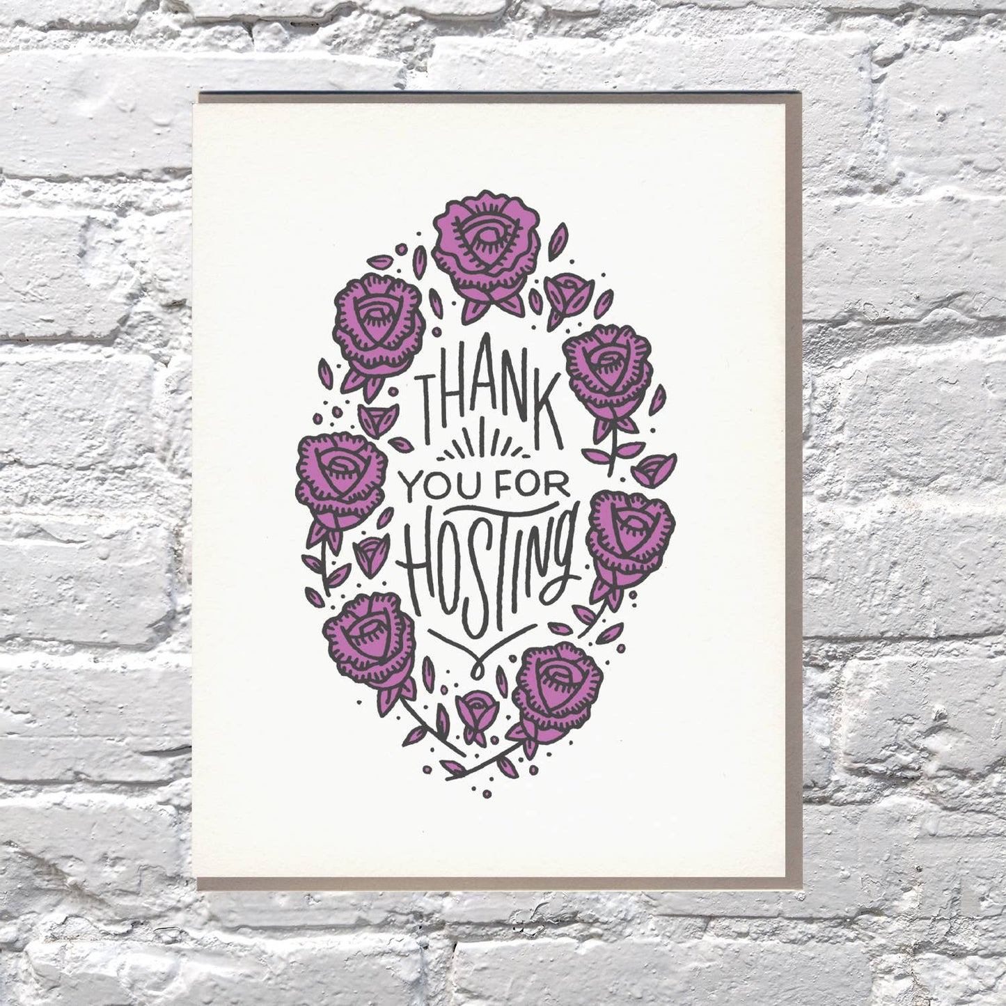 Thank You for Hosting Wreath Card